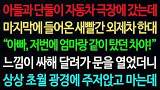 실화사연-아들과 단둘이 자동차 극장에 갔는데  마지막에 들어온 새빨간 외제차 한대 “아빠, 저번에 엄마랑 같이 탔던 차야!” /노후/사연/오디오북/인생이야기