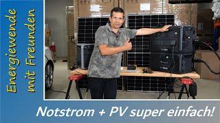 PV + Notstrom – simpel und mitnehmbar – einfach genial – genial einfach!