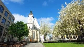 Leipzig Thomaskirche - Vorläuten zum Gottesdienst 1/2 h vorher (Sonntage nach Ostern)