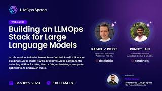 Building an LLMOps Stack for Large Language Models | LLMs