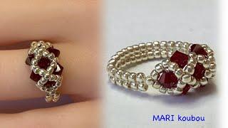 Swarovski bead ring