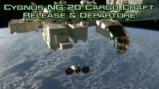 S.S. Patricia "Patty" Hilliard Robertson Cygnus NG-20 Cargo Craft Release & Departure