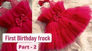 Trending First Birthday Frock|Sewing of Birthday Frock @ RG - The Needle Woman|