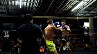 Josh Irwin vs Robert Urbanov, debut Muay Thai fight at Monsoon Gym, Koh Tao, Thailand