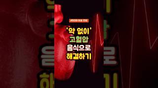 고혈압, 약 없이 음식으로 해결하기  ㅣ혈관건강 ㅣ 혈액순환 ㅣ 혈압 낮추는 음식 ㅣ 고혈압 관리 ㅣ 고혈압에 좋은 음식 ㅣ 50대 건강 ㅣ 60대 건강 ㅣ 자연 치료 ㅣ