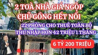 Review 2 toà nhà GIÁ NGỘP tại NHA TRANG, thu nhập hơn 42 triệu mỗi tháng cho thuê toàn bộ 22 phòng