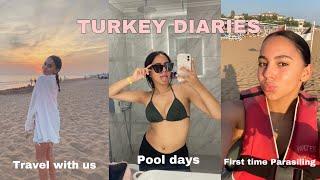 TÜRKEI VLOG P1: Travel with us, erstes mal parasiling & Roomtour…