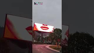 MaxcolorLED Customer Feedback,Outdoor 3 Face P8mm Giant Digital LED Billboard#leddisplaymanufacturer