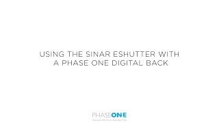 Support | How to configure the eshutter to work with IQ digital backs | Phase One