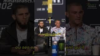 Le trashtalk entre Islam Makhachev et Dustin Poirier  #ufc302