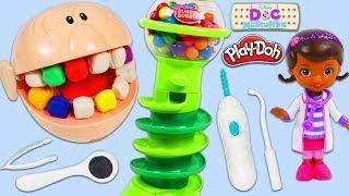 Mr. Play Doh Head Eats too Many Rainbow Gumballs!