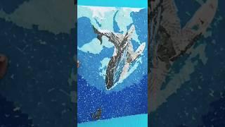 How to Make an Under Water Scenery Collage for Beginners| Whale Collage  #shorts #collage