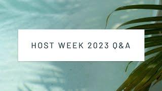 Host Agency Reviews 2023 Host Week Q&A