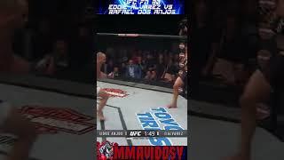 Tko punches UFC FN 90 - Eddie Alvarez vs Rafael dos Anjos #shorts #mma #ufc