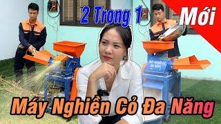 Máy Nghiền Cỏ Đa Năng Bình Quân Tích Hợp 2 Trong 1 - Nghiền Khô - Xay Cỏ Tươi Thành Bột