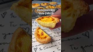 Portuguese Egg Tarts (ASMR) #baking #dessert #delicious #recipe #food #tart #easy #asmr #eggrecipe