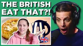 American Reacts to British Things I Had Never Seen Before Moving to The UK!