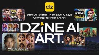 Dzine Ai Tutorial - Next Level AI STYLE CONVERTER for insane AI Art