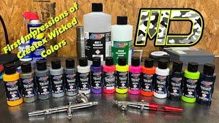 Mazz takes a look at Createx Wicked Colors paint line for painting RC lexan body