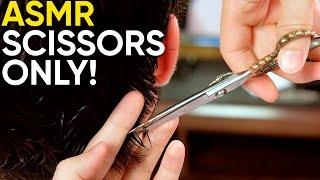 ASMR BARBER  Close up shots!  Scissors Only