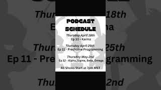 Sugar & Napalm Podcast Schedule April/May 2024