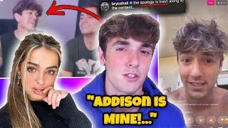 Bryce Hall DEFENDS Addison Rae After Someone Tries STEALING HER! (MAD)