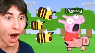 Minecraft vs PEPPA PIG ANIMATION