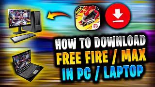 How to download free fire in pc | How to download free fire in laptop | Install free fire in pc