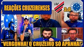 REAÇÕES CRUZEIRENSES - ATHLÉTICO PR 3x0 CRUZEIRO - BRASILEIRÃO - VAMOS RIR DO CRUZEIRO!