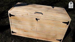 Ultimate Cedar Slat Garbage Can Enclosure