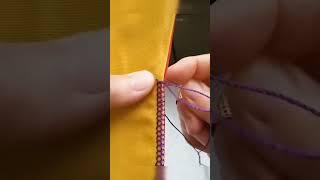 #shorts#trending Interlock stitch by hand |sewing tips and tricks #sewing