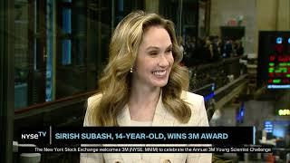 Sirish Subash, America Top Young Scientist 2024 Joins NYSE TV Live