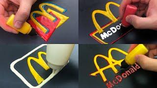 Pancake Art - McDonald's Logos (1960-present)