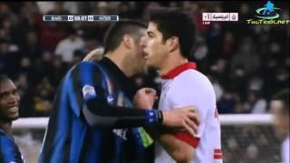 Cristian Chivu punches Marco Rossi in the face [HD]