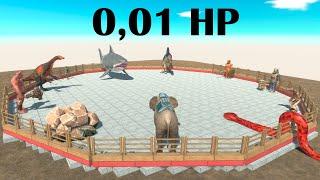 0,01 HP Battle Royale - Animal Revolt Battle Simulator