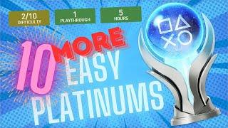 10 MORE Quick And Easy Platinum Trophies