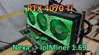 RTX 4070 Ti - Nexa Hashrate & Profit (lolMiner 1.69)