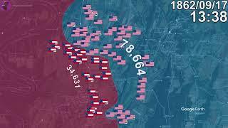 Battle of Antietam in 1 minute using Google Earth