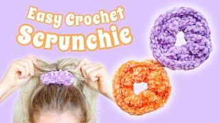 *EASY* Crochet Scrunchie Tutorial