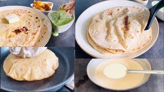 5 minutes Ready! Quick & Easy Roti made with batter, No Rolling No kneading Chapati Recipe