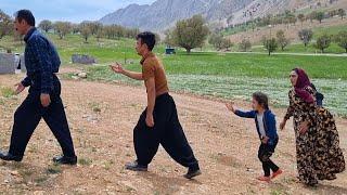 Throwing Sadiq out of the ground and destroying his tent by Abbas and his father