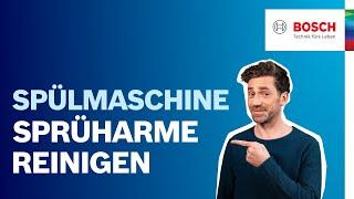 Bosch Spülmaschine: So reinigst du die Sprüharme deiner Spülmaschine | Bosch Geschirrspüler Hilfe