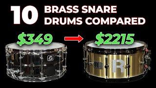 10 Brass Snare Drums Compared | From $349 to $2215