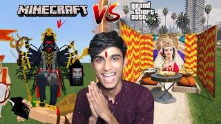 Minecraft Vs GTA V - Navratri Celebration