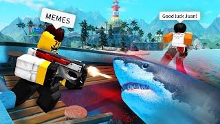 ROBLOX Sharkbite 2 Funny Moments (MEMES) 