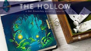 The Hollow - Magical Gouache Landscape Painting Tutorial