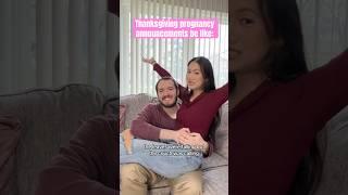 Thanksgiving Pregnancy Announcements be like: #comedy #funny