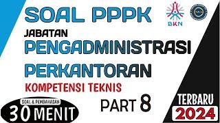 soal pppk teknis administrasi perkantoran | soal pppk teknis 2024 | soal administrasi perkantoran