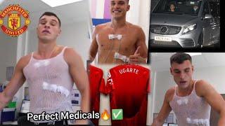 Ugarte Medicals , Manchester United new midfielder undergoes tests at Carrington training complex