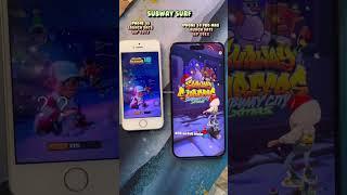 Comparison open subway surfers with iPhone 14 Pro Max & iPhone 5s #shorts #iphone14promax #iphone5s